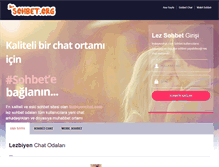Tablet Screenshot of lezbiyenchat.com